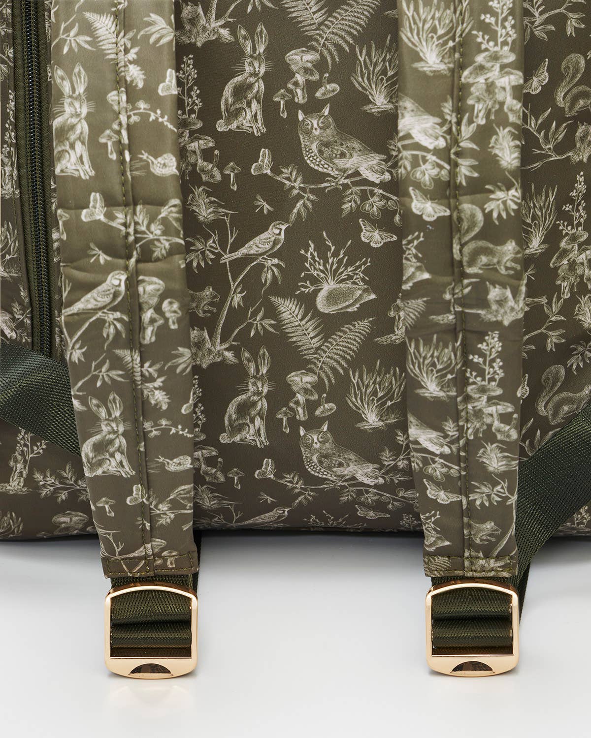 Flora Orla Scene Print Backpack in Khaki