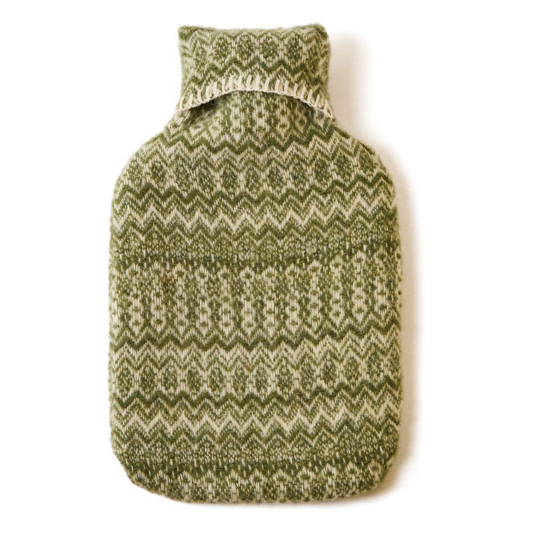 Fair Isle Pure New Wool Hot Water Bottle