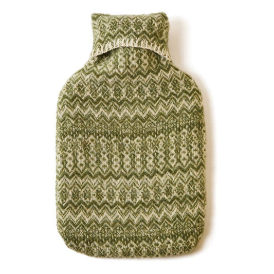 Fair Isle Pure New Wool Hot Water Bottle