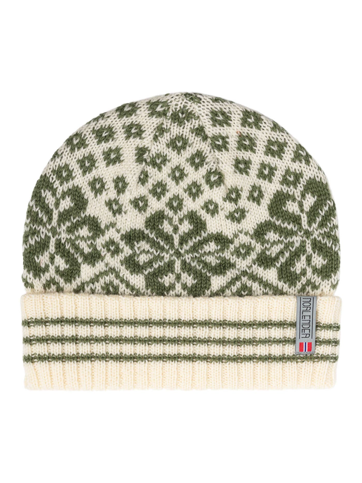 Selbu knitted beanie (261)Red 100% wool