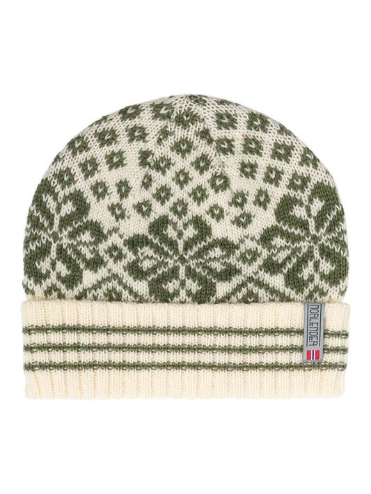 Selbu knitted beanie (261)Green100% wool