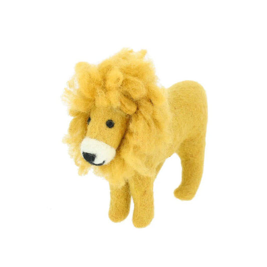 Felt Lion Standing Shelf Decoration