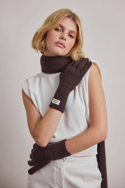 Cashmere Scarf - Chocolate Brown - AW26