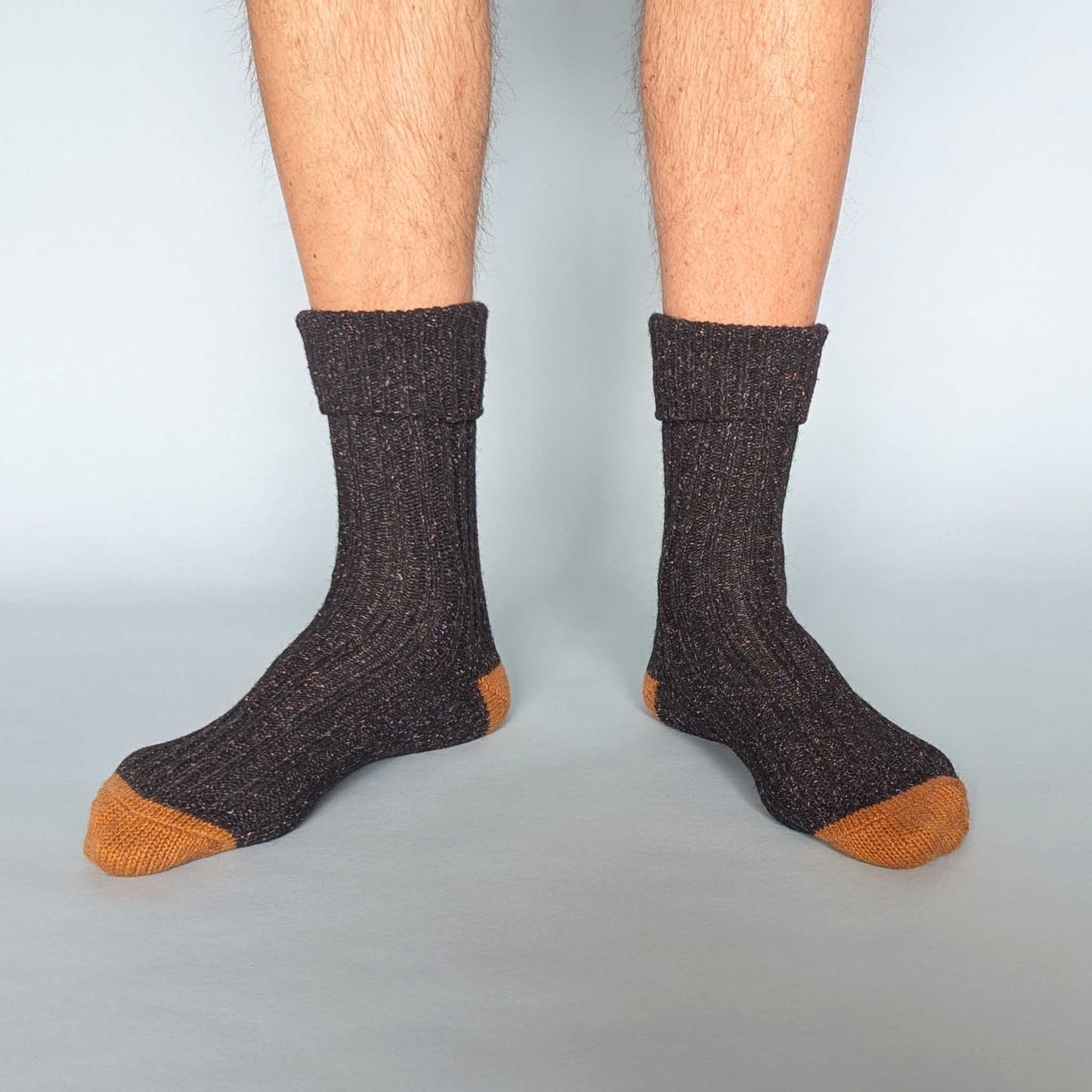 Unisex Recycled Silk Blend Ribbed Socks