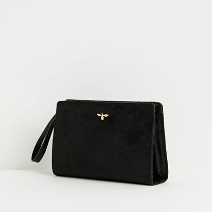 Bonnie Wristlet Pouch - Black Velvet