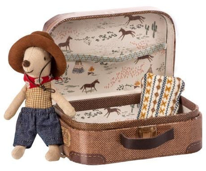 Maileg Cowboy Mouse in a suitcase out of stock