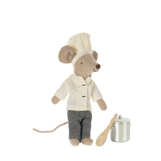 CHEF MOUSE WITH SOUP POT AND SPOON