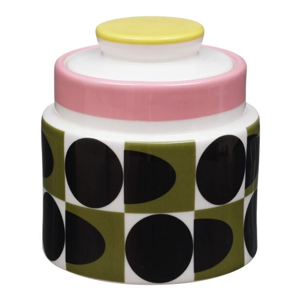 Storage Jar - Spot Square Oval