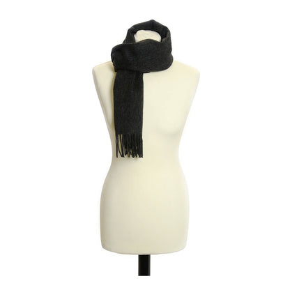 Lambswool Country Scarf Charcoal