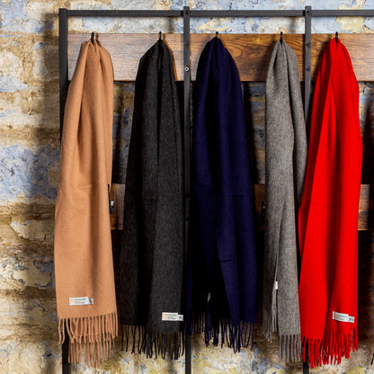 Lambswool Country Scarf Charcoal