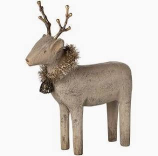 WOODEN REINDEER - SMALL - NATURE