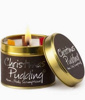 Lily Flame Christmas Pudding Candle