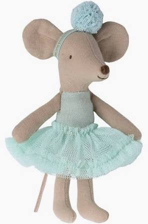 Maileg Ballerina Mouse, Little Sister - Mint