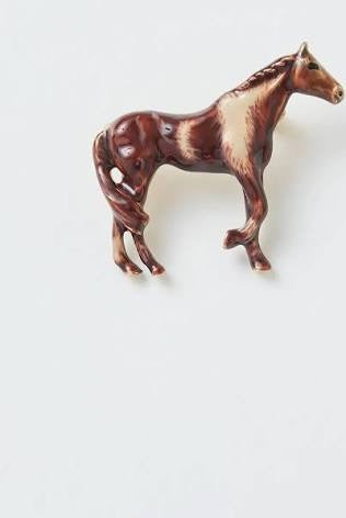 BROOCH Enamel HORSE Brooch Jewellery